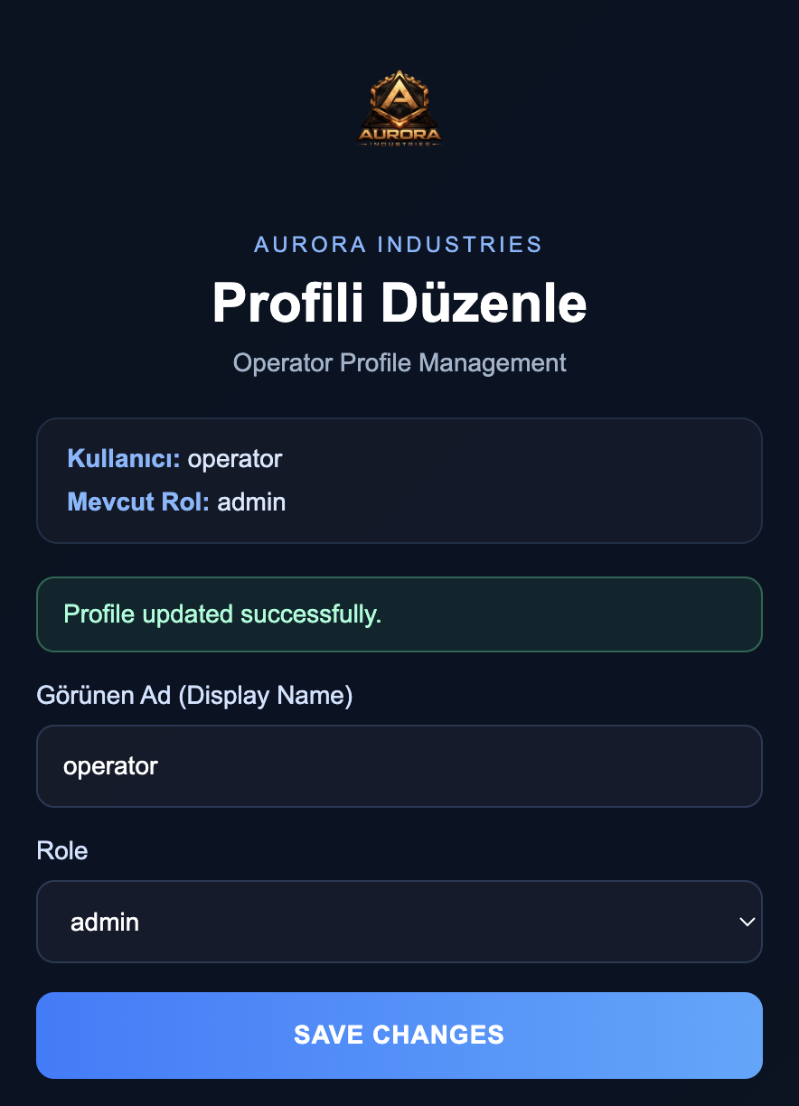 Successful role update